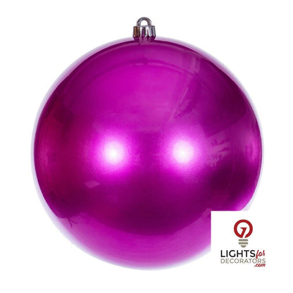 8" Shatterproof Ball Ornament - Juniper - Pearl - UV Treated