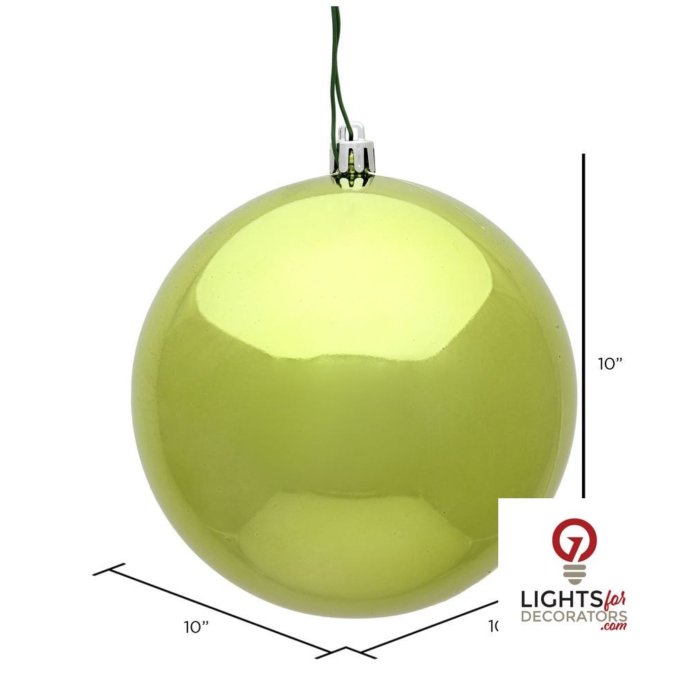 4" Shatterproof Ball Ornament - Midnight Blue - Pearl - UV Treated - Set of 6 — alternate view