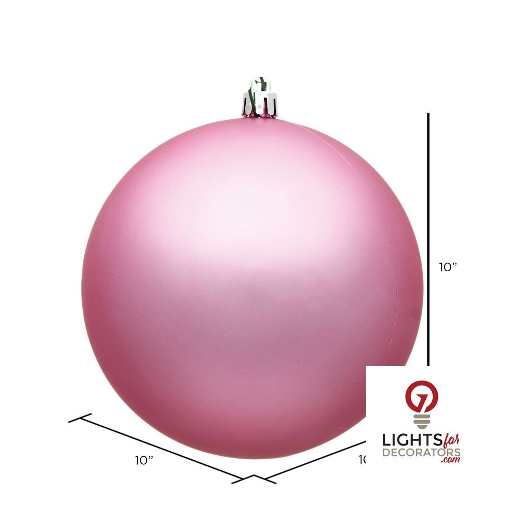 10" Shatterproof Ball Ornament - Plum - Sequin — alternate view