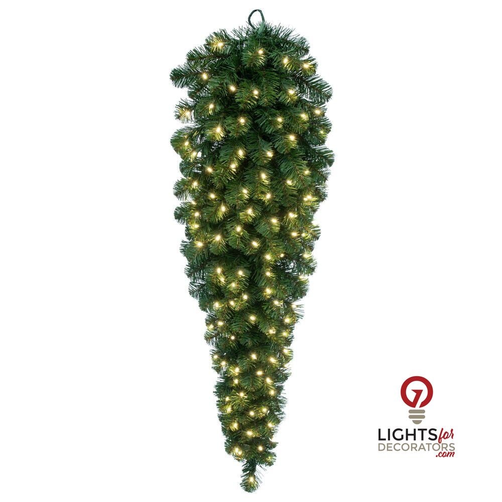 48" Warm White Deluxe Sequoia Fir Teardrop