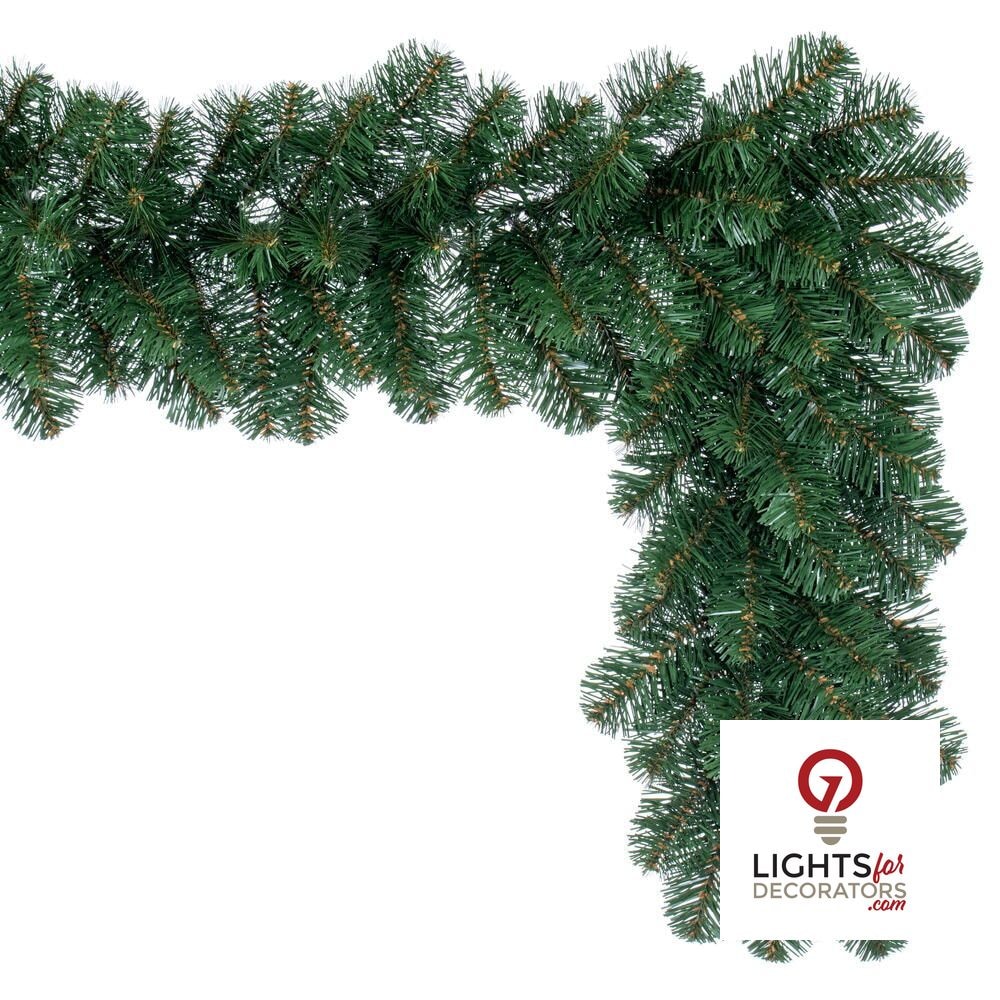 9' x 12" Unlit Deluxe Sequoia Fir Garland — alternate view