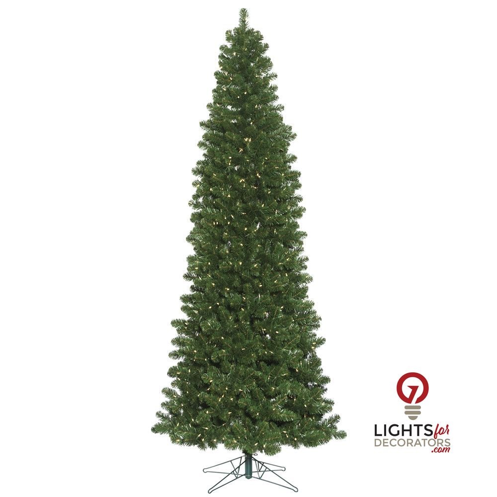 9.5' Oregon Slim Christmas Tree - Prelit