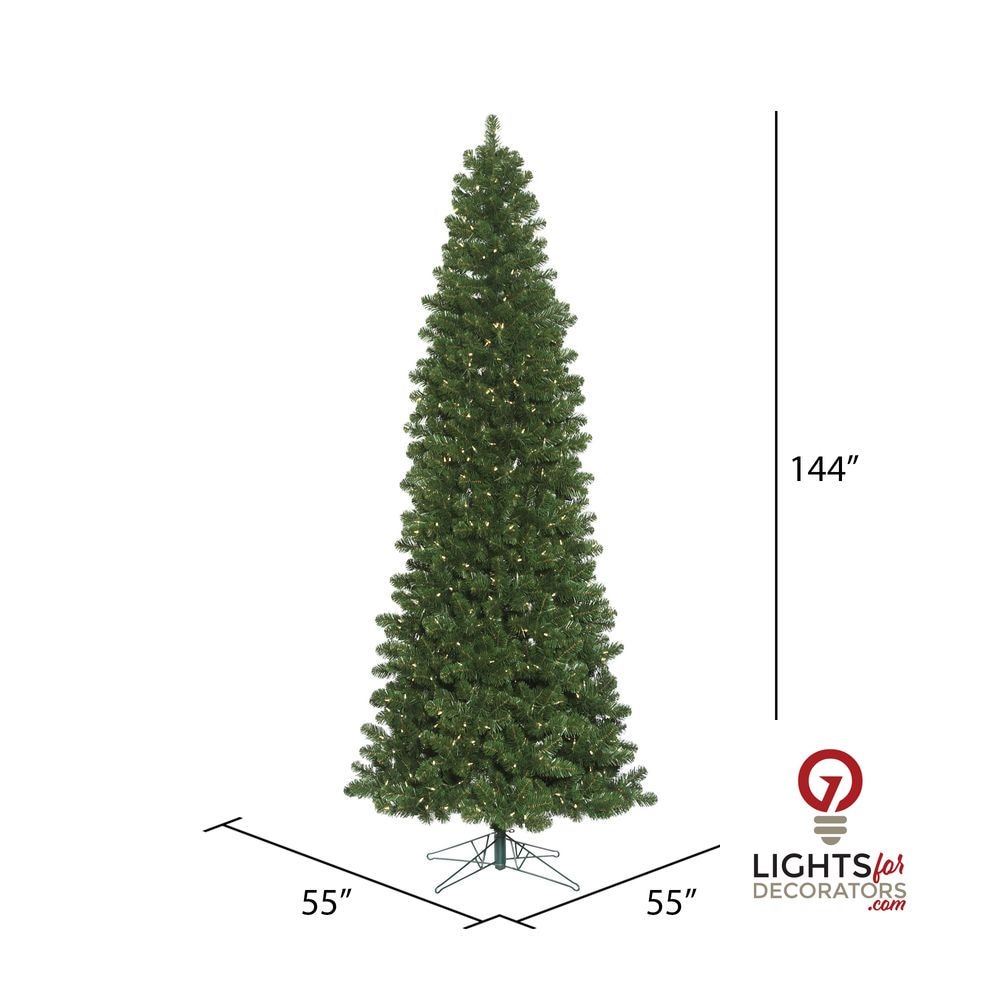 9.5' Oregon Slim Christmas Tree - Prelit — alternate view