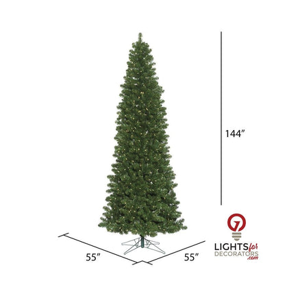 9.5' Oregon Slim Christmas Tree - Prelit — alternate view