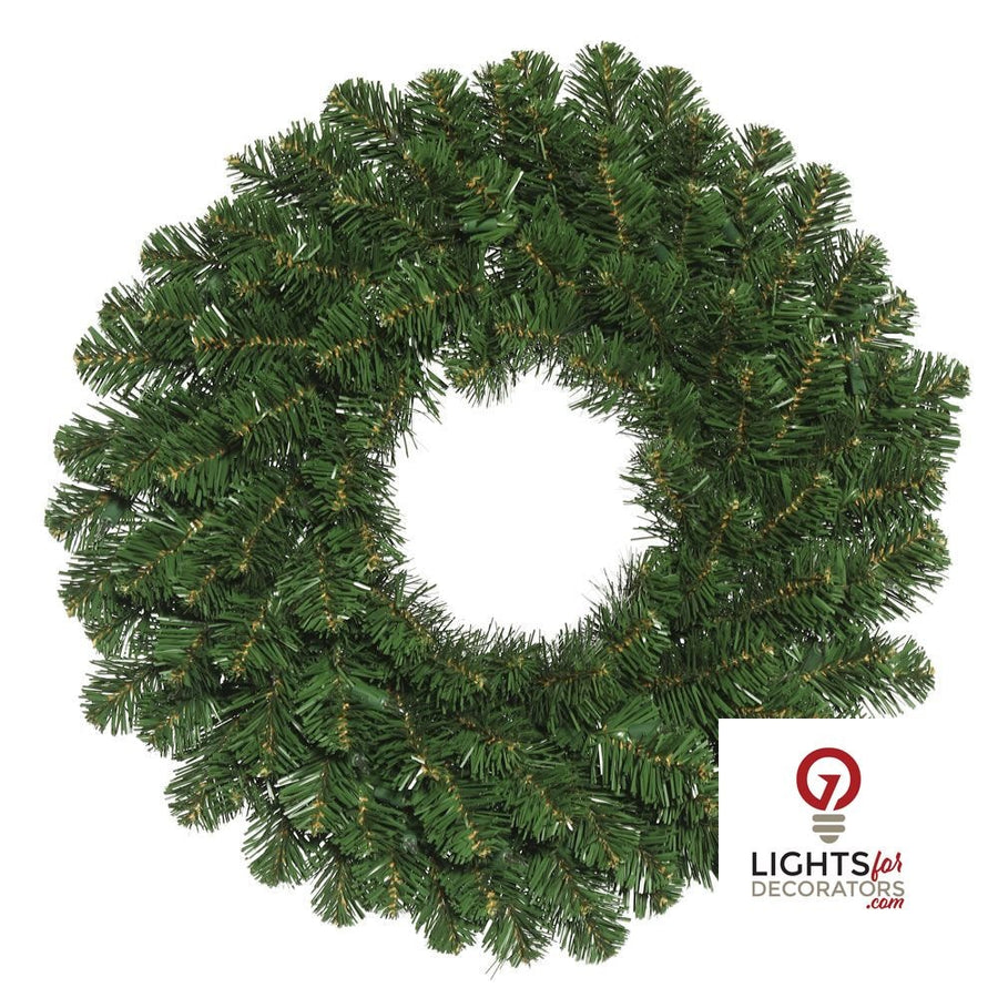 24" Unlit Deluxe Sequoia Fir Wreath 24"- Unlit