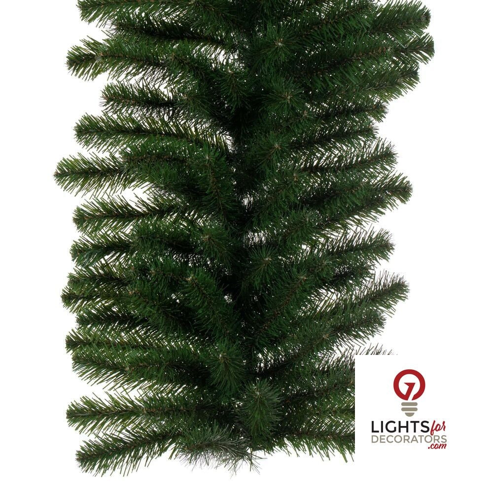 9' x 18" Unlit Dense Forest Pine Garland — alternate view