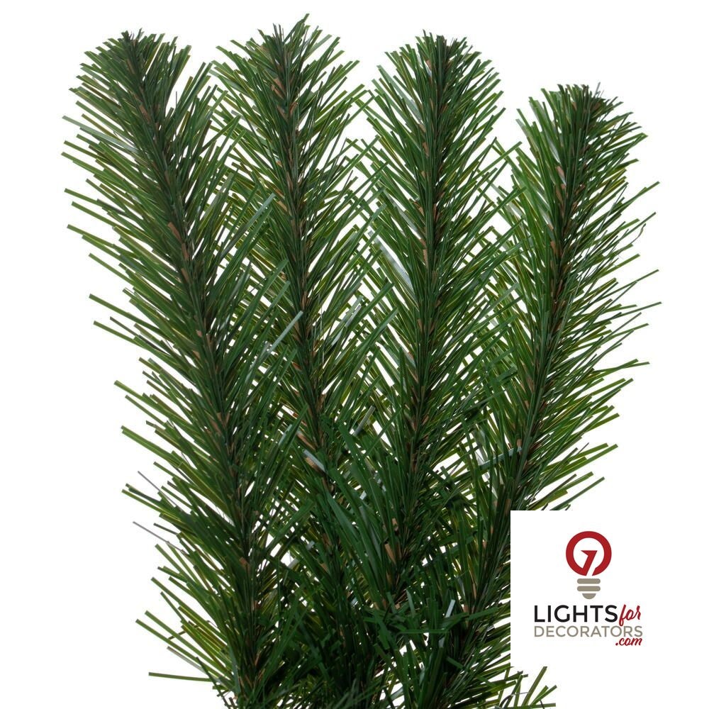9' x 18" Unlit Dense Forest Pine Garland — alternate view
