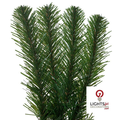 9' x 18" Unlit Dense Forest Pine Garland — alternate view