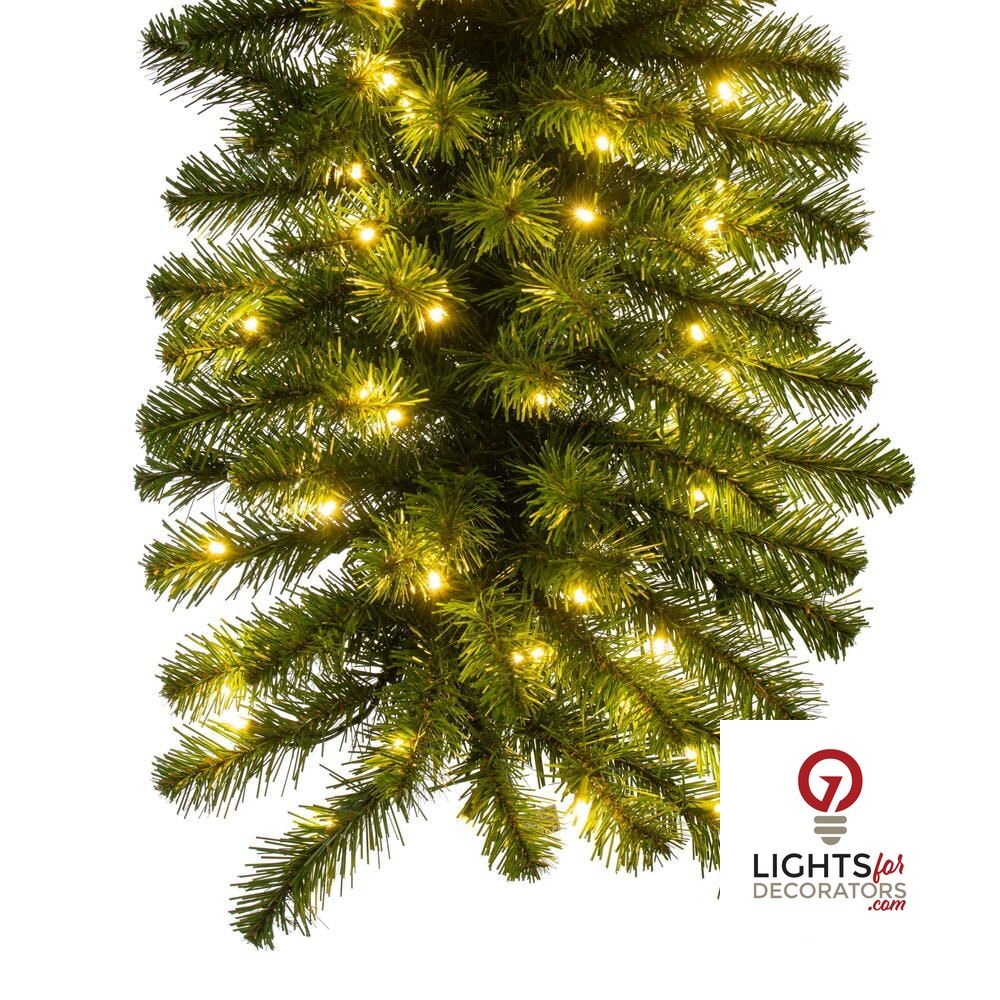 9' x 20" Warm White Dense Forest Pine Garland — alternate view