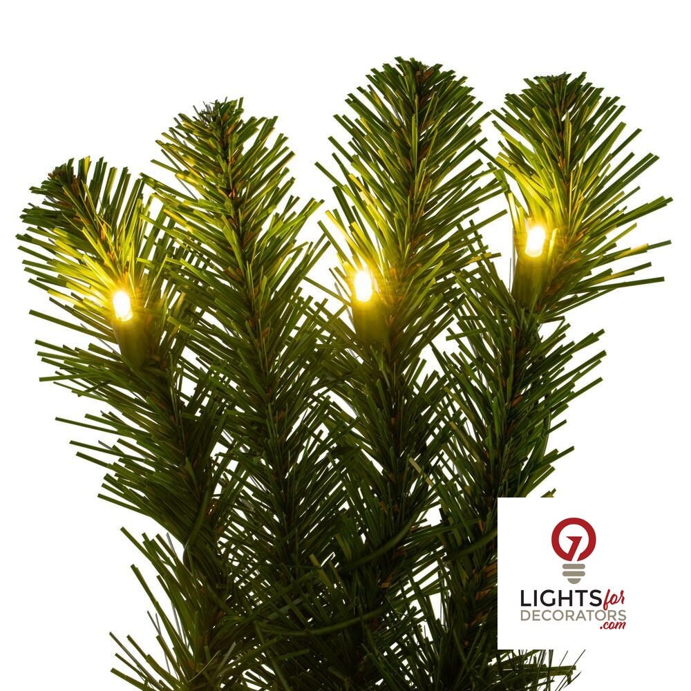 9' x 18" Warm White Dense Forest Pine Garland — alternate view