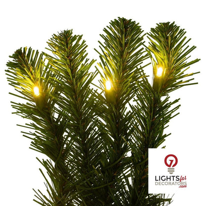 9' x 18" Warm White Dense Forest Pine Garland — alternate view
