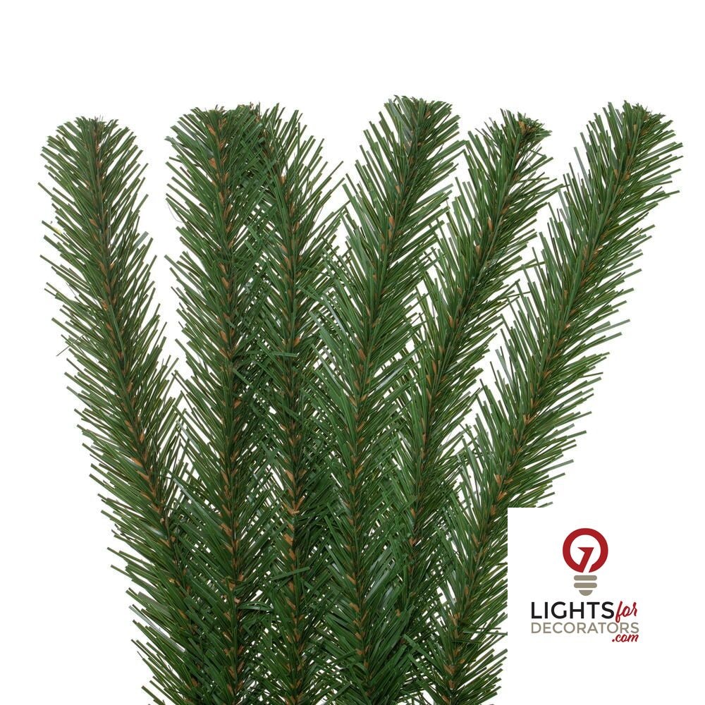 9' x 24" Unlit Dense Forest Pine Garland — alternate view