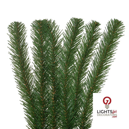 9' x 24" Unlit Dense Forest Pine Garland — alternate view