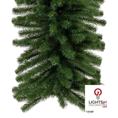 9' x 24" Unlit Dense Forest Pine Garland — alternate view