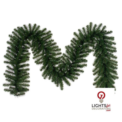 9' x 14" Unlit Dense Forest Pine Garland