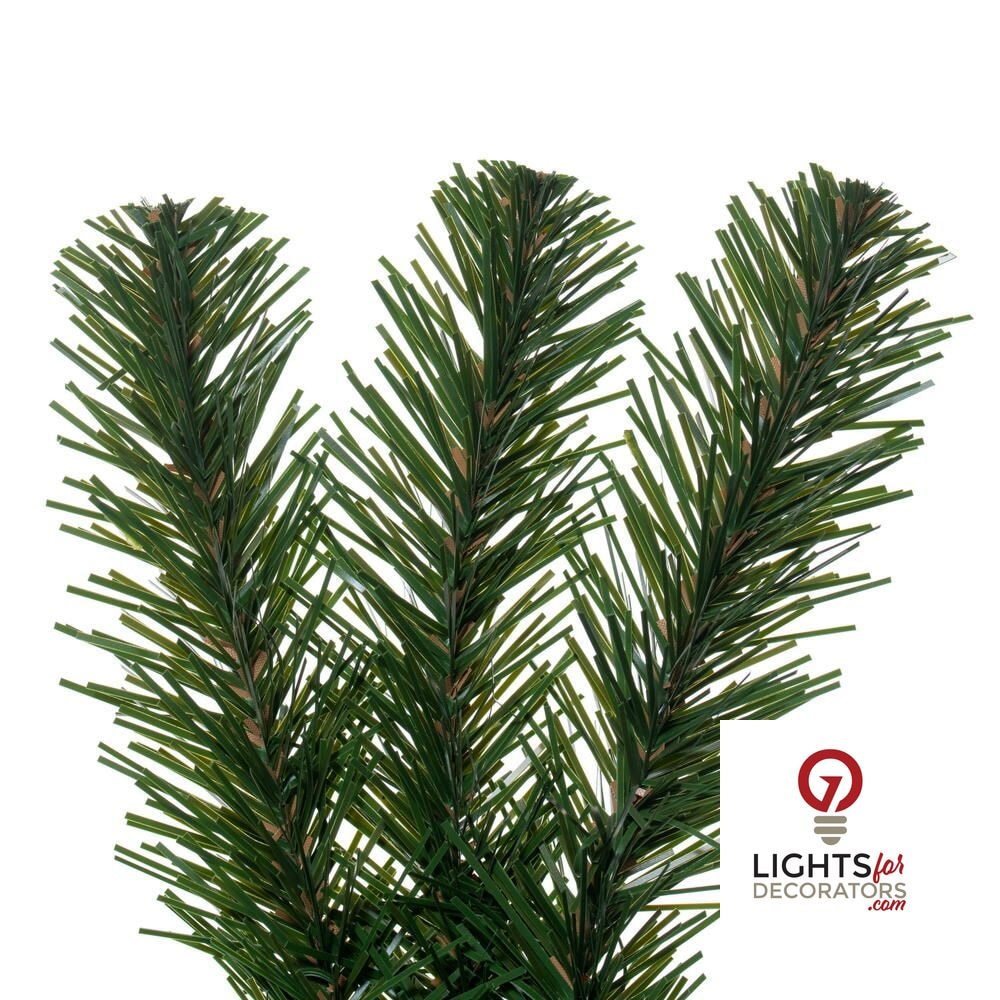 9' x 14" Unlit Dense Forest Pine Garland — alternate view