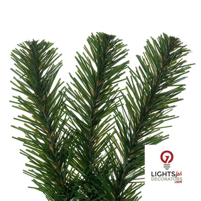 9' x 14" Unlit Dense Forest Pine Garland — alternate view