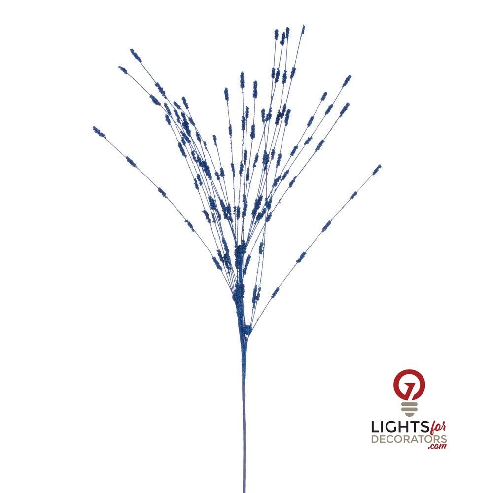 36" Berry Glitter Spray - Set of 6 - Blue