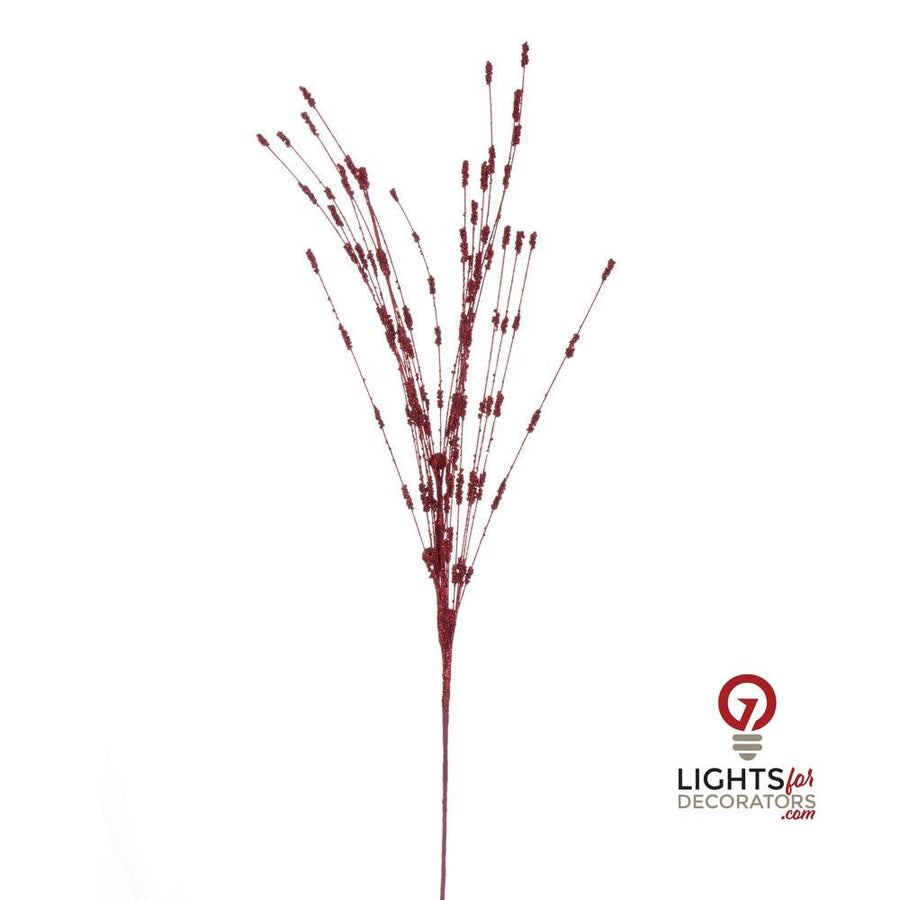 36" Berry Glitter Spray - Set of 6 - Red Red – Bag of 6