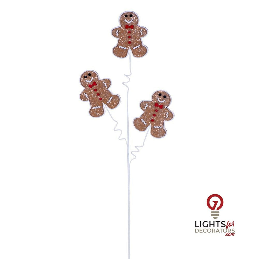 30" Gingerbread Man Spray - Set of 3 - Brown Brown