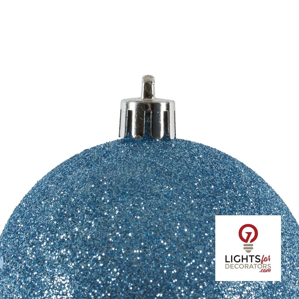 2.75" 4-Finish Shatterproof Ball Ornament Set - Periwinkle - Set of 20 — alternate view