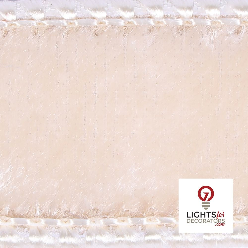 1" Ribbon - Velvet Dupion - 10 Yard Roll - Ivory — alternate view