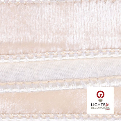 1" Ribbon - Velvet Dupion - 10 Yard Roll - Ivory — alternate view