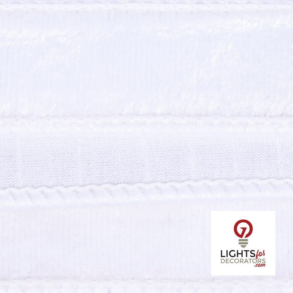 1" Ribbon - Velvet Dupion - 10 Yard Roll - White — alternate view