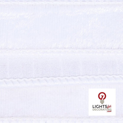 1" Ribbon - Velvet Dupion - 10 Yard Roll - White — alternate view