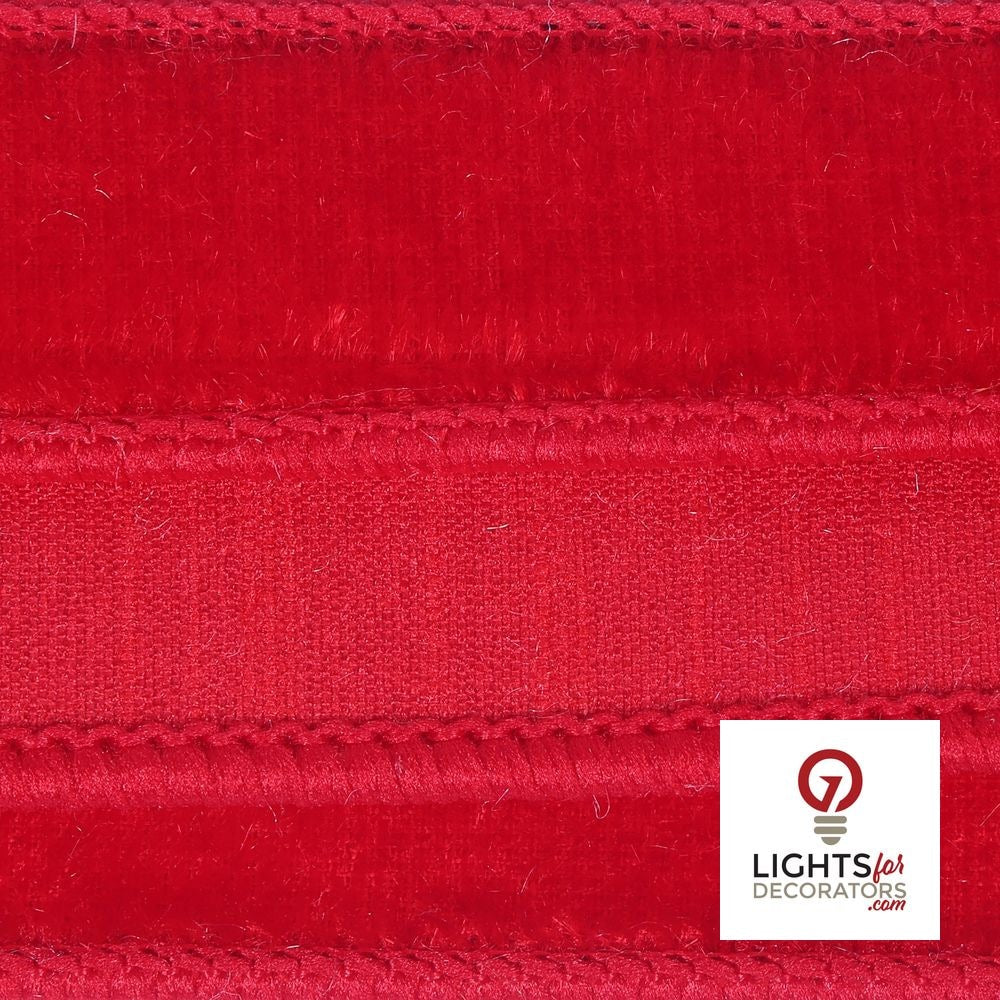 1" Ribbon - Velvet Dupion - 10 Yard Roll - Red — alternate view