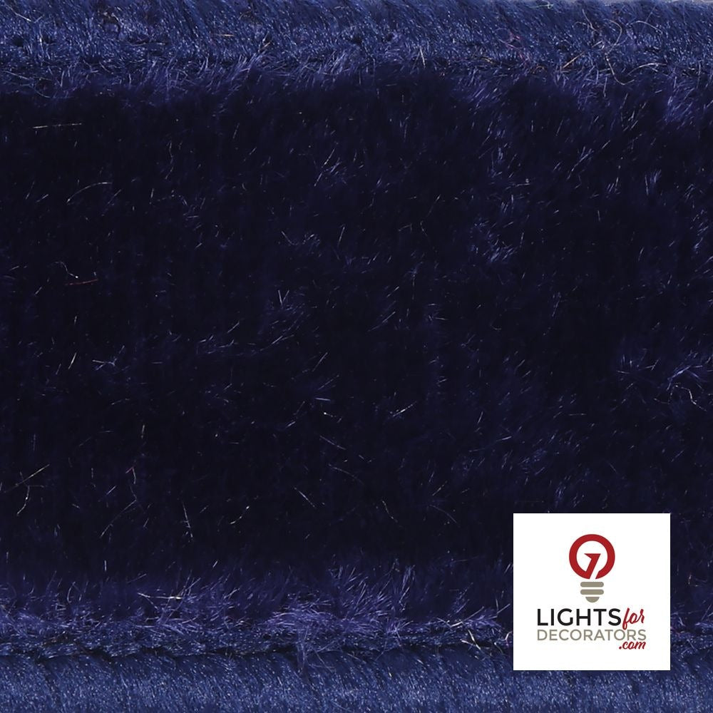 1" Ribbon - Velvet Dupion - 10 Yard Roll - Midnight Blue — alternate view
