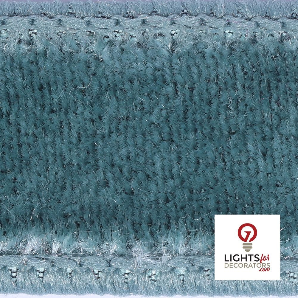 1" Ribbon - Velvet Dupion - 10 Yard Roll - Slate Blue — alternate view