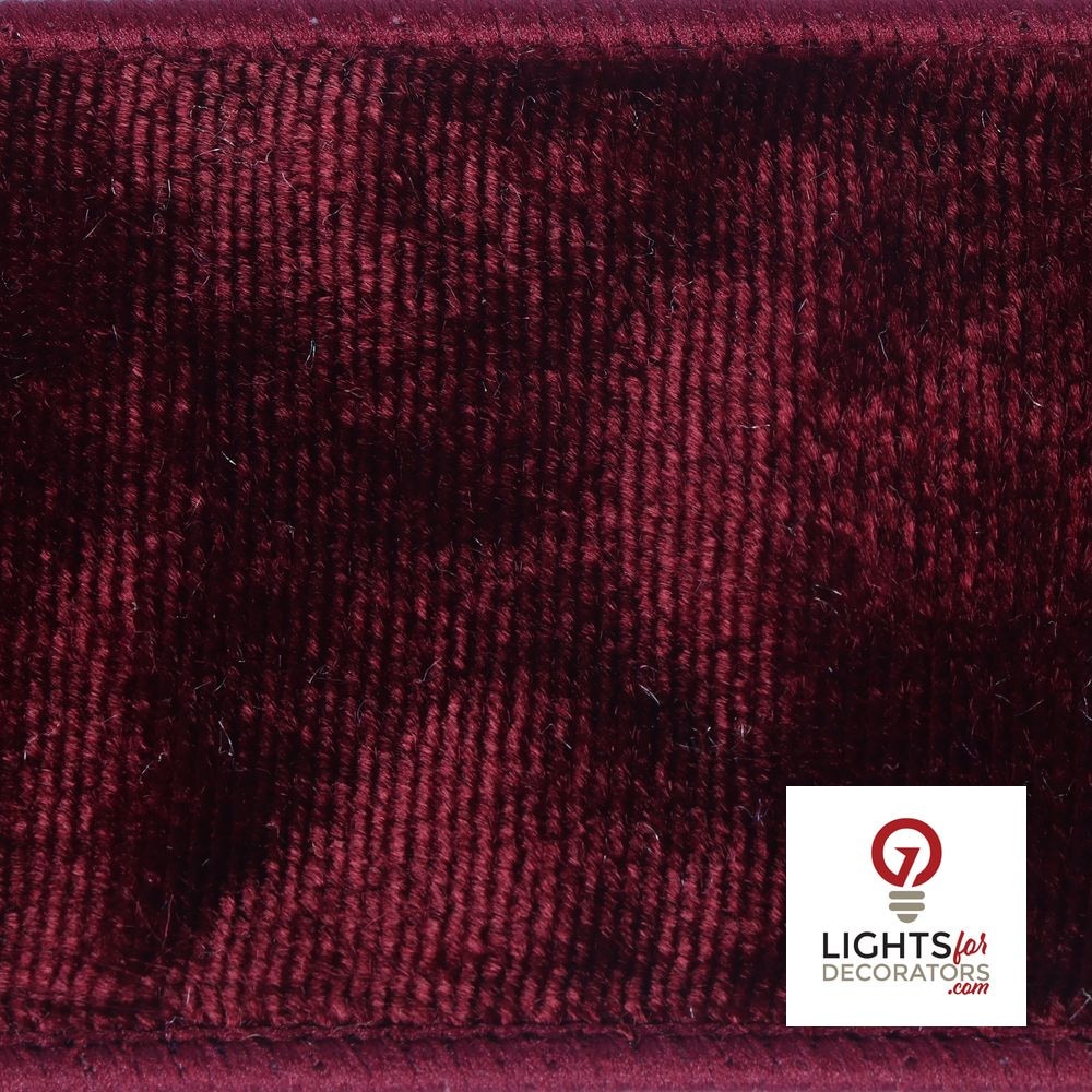4" Ribbon - Velvet Dupion - 10 Yard Roll - Burgundy — alternate view