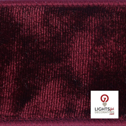 4" Ribbon - Velvet Dupion - 10 Yard Roll - Burgundy — alternate view