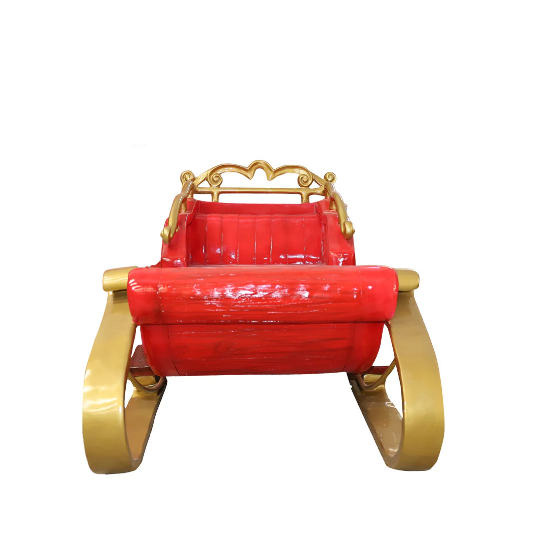 6.5' Santa Sleigh 2 Seater Resin Display — view 1