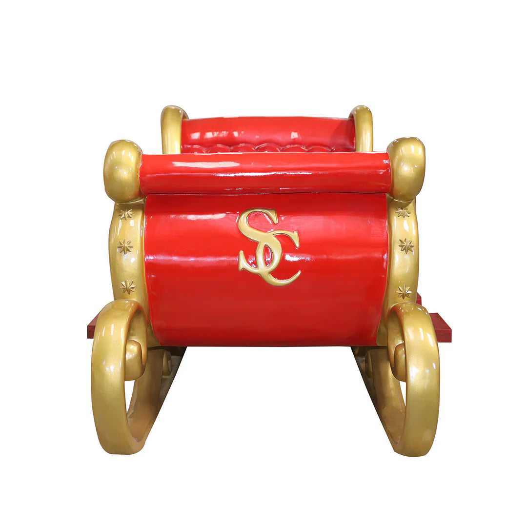 10 Foot Santa Sleigh 4 Seater Resin Display — view 2