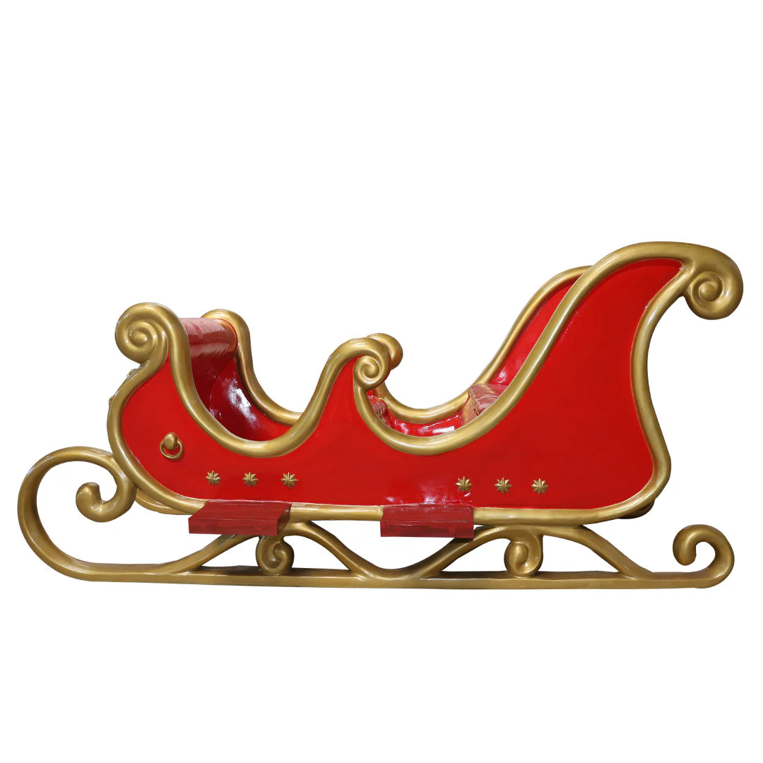 10 Foot Santa Sleigh 4 Seater Resin Display — view 5