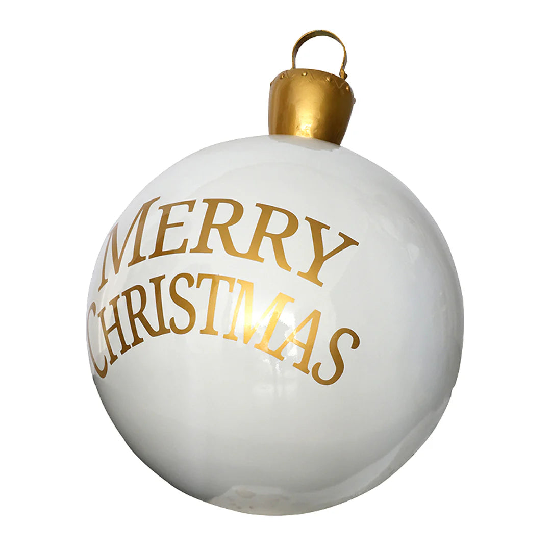 210" Ornament Resin Display - With Merry Christmas - White White- Merry Christmas — view 2