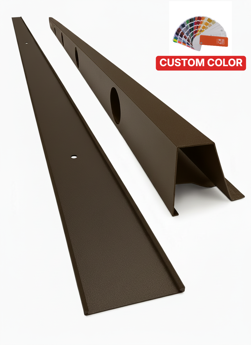 OMNI 90 Degree Parapet Track - 2 piece - 40" - Custom Color — view 1