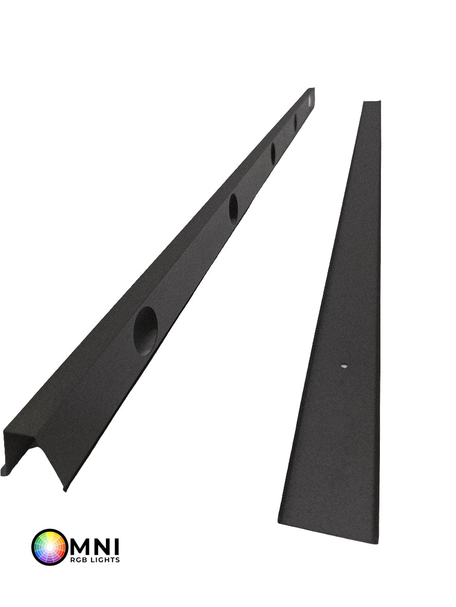 OMNI Parapet Track- Angled Output - 2 Piece - 35° - Bronze Finished Aluminum — view 3