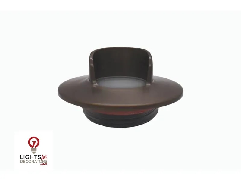 Lumien Nano Recessed Light Cap - Antique Brass (Round Glare Shield)