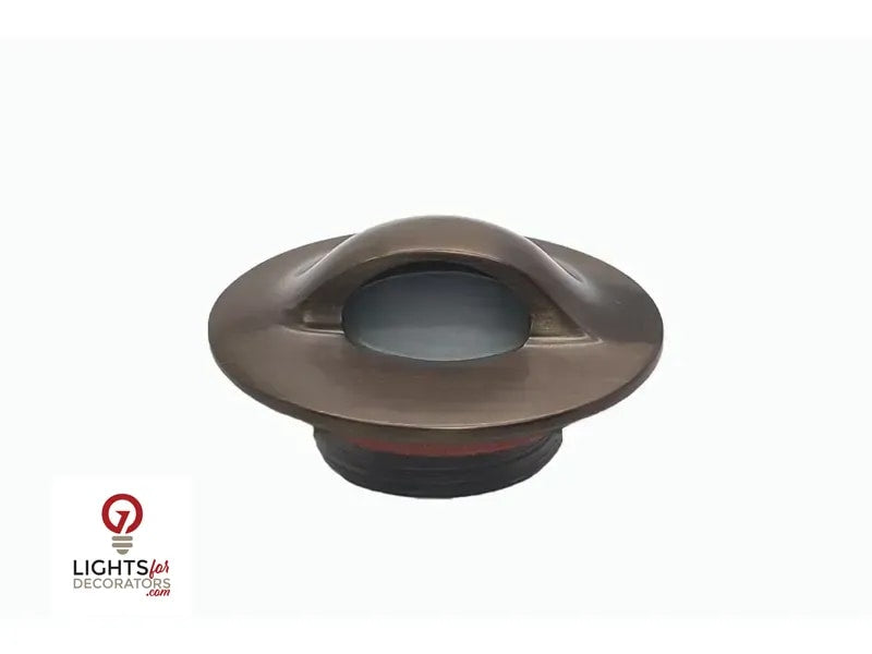 Lumien Nano Recessed Light Cap - Antique Brass (Round Half Moon)