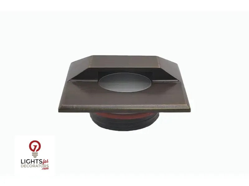 Lumien Nano Recessed Light Cap - Antique Brass (Square Half Moon)
