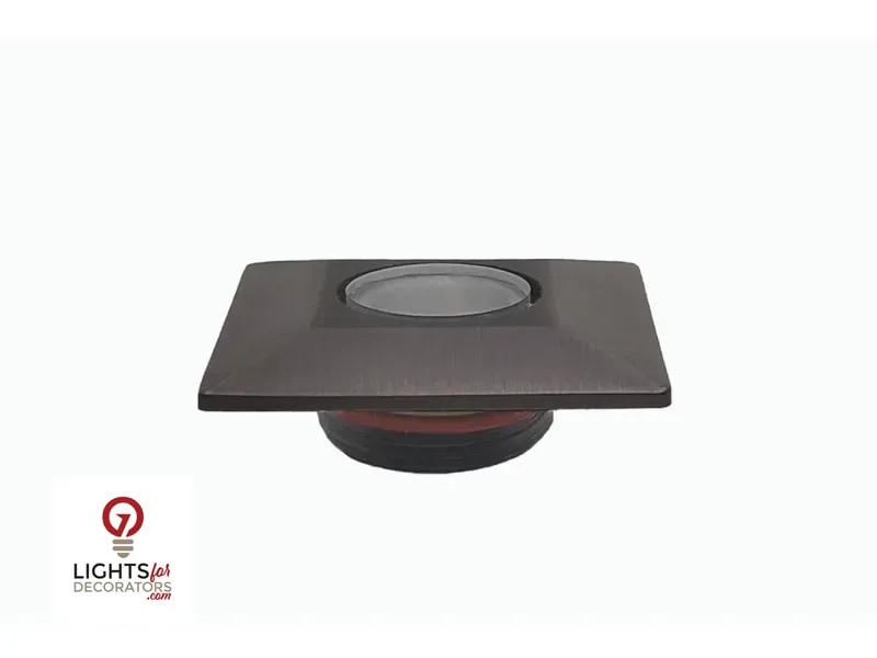 Lumien Nano Recessed Light Cap - Antique Brass (Square Flush)