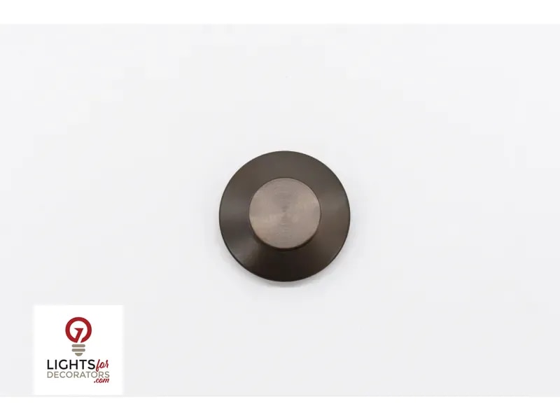Lumien Nano Recessed Light Cap - Round Halo - Antique Brass