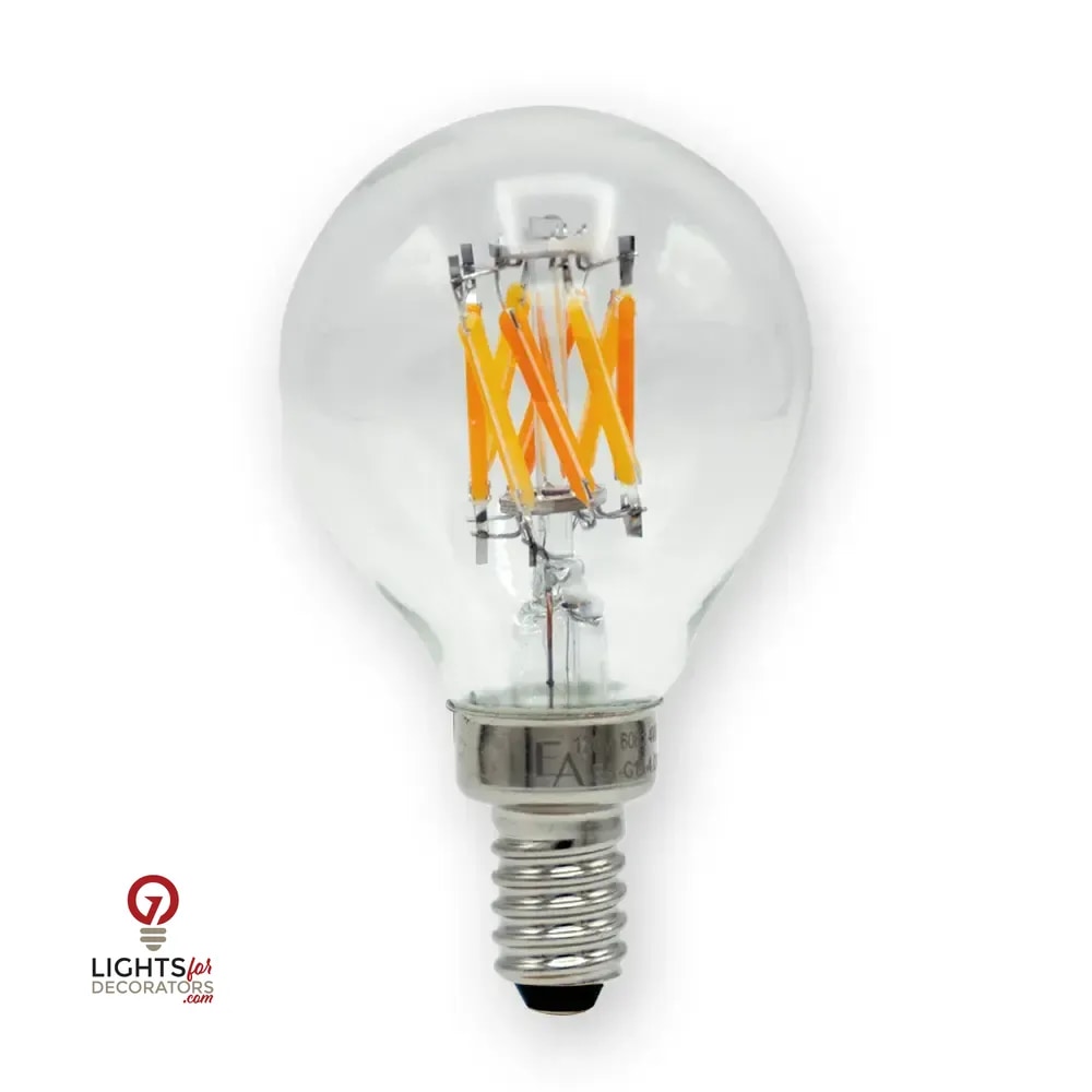 4 Watt Emeryallen LED G14 Globe E12 Base 120V Lamp — view 1