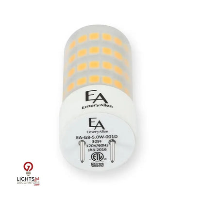 6 Watt Emeryallen LED G8 Bi Pin Base 120V Lamp — view 5