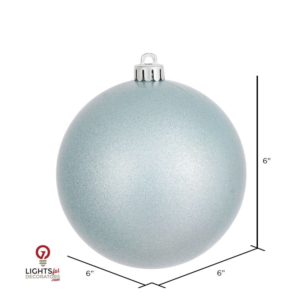 4" Shatterproof Ball Ornament - Baby Blue - Candy - UV Treated - Set of 4 6" (Set of 4)- Candy (UV) – Bag of 4 — view 2