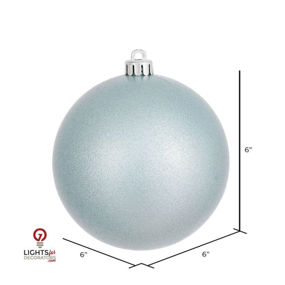4" Shatterproof Ball Ornament - Baby Blue - Candy - UV Treated - Set of 4 6" (Set of 4)- Candy (UV) – Bag of 4 — view 2