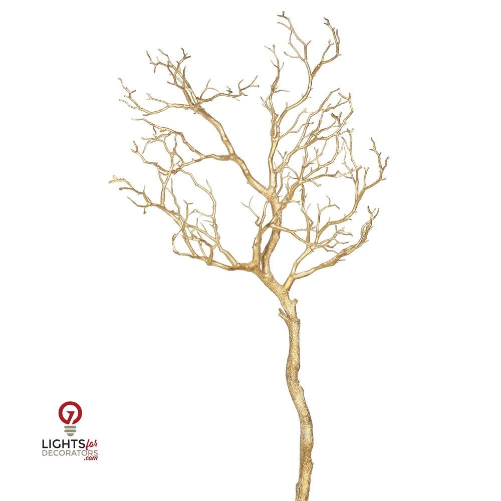 34" Artificial Manzanita Branch - Gold — view 1